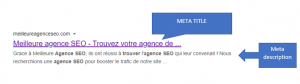 Meta title et meta description