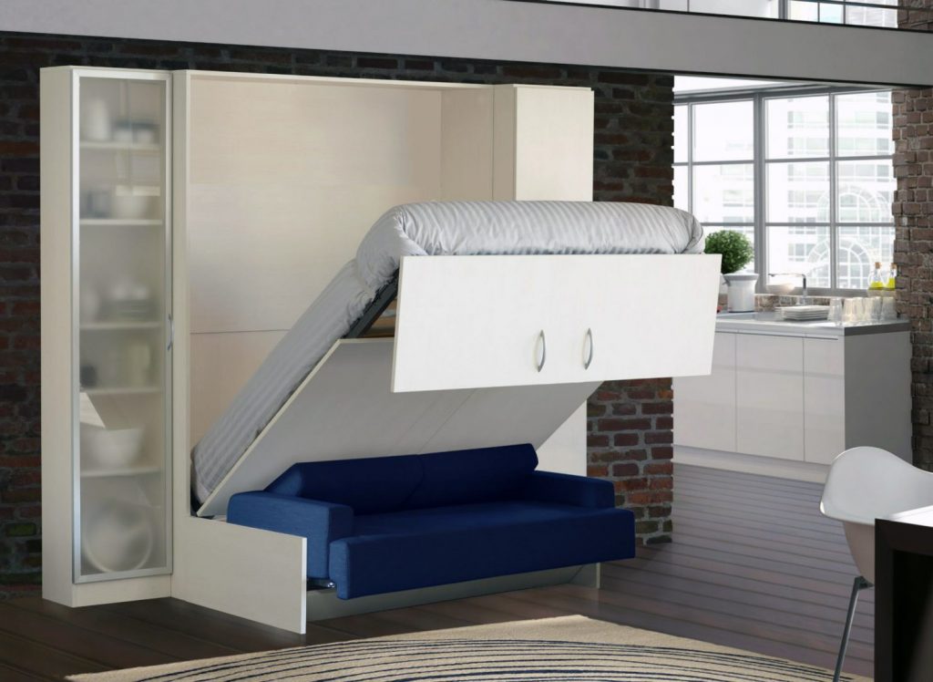 Comment gagner de l’espace dans votre logement ou l’art de s’agrandir sans construire Lit escamotable optimiser espace