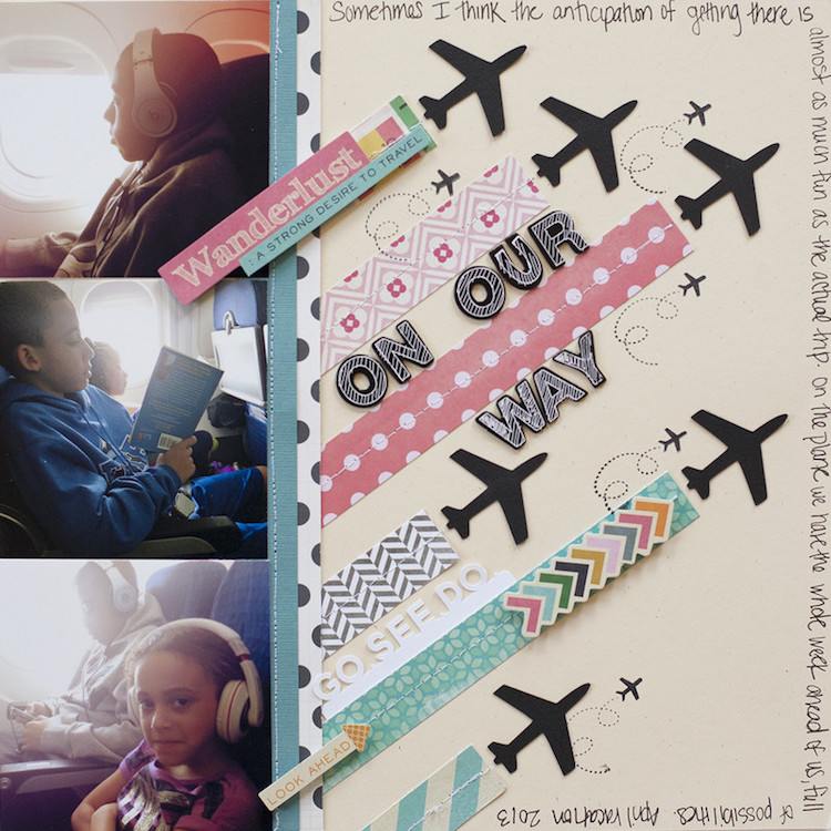scrapbooking avion
