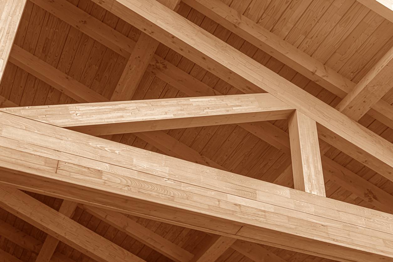 toiture chevrons en bois