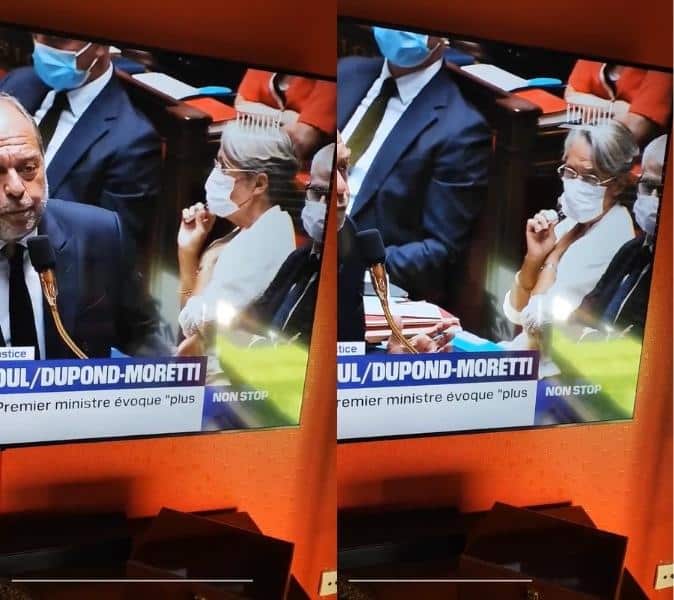 Première ministre vapote à l'assemblée nationale