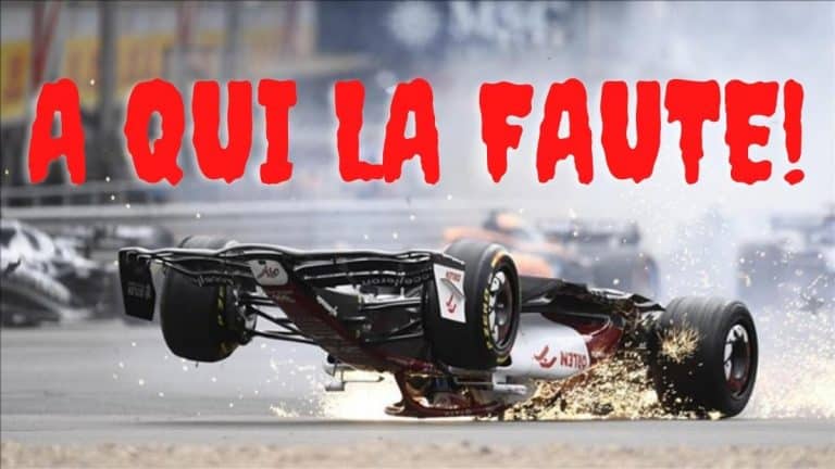 Grosse polémique suite au terrible accident du Chinois Zhou pendant le GP de Sylverstone. accident GP Sylverstone